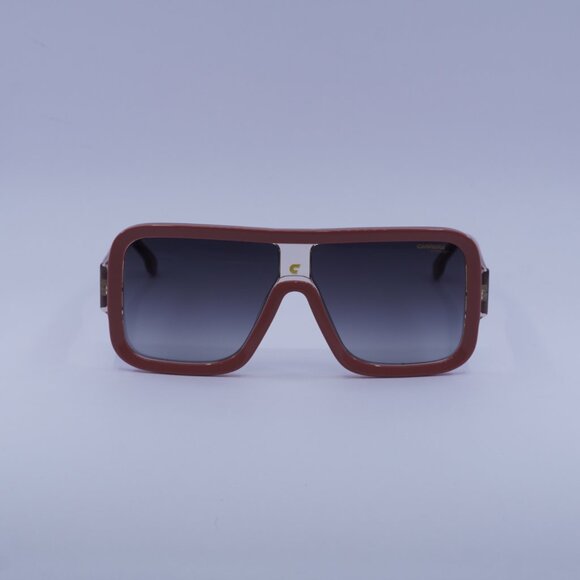 Carrera FLAGLAB 14 03R7 9O Sunglasses Pink Beige Shield Frame, Grey Lenses - Picture 3 of 13